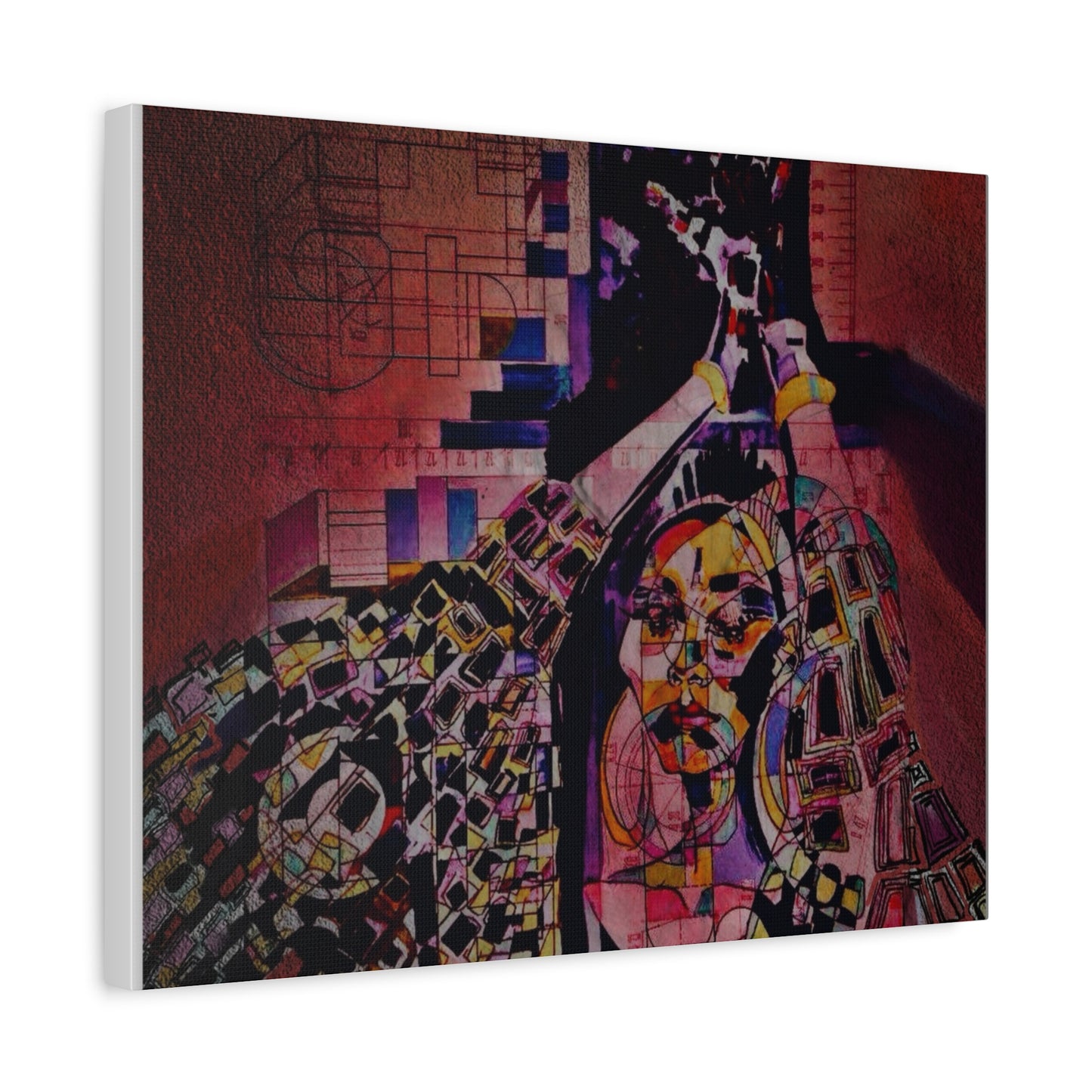 Absolution: Intricate Cubist Abstract Portrait