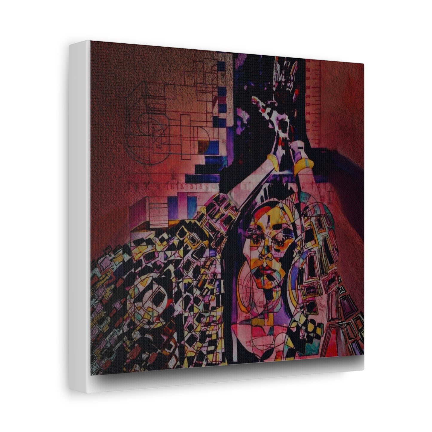 Absolution: Intricate Cubist Abstract Portrait