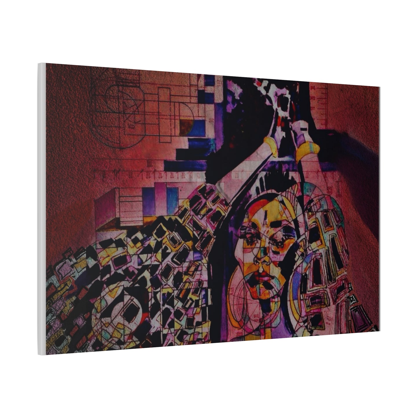 Absolution: Intricate Cubist Abstract Portrait