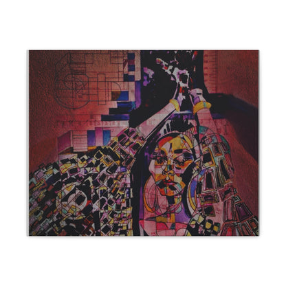 Absolution: Intricate Cubist Abstract Portrait