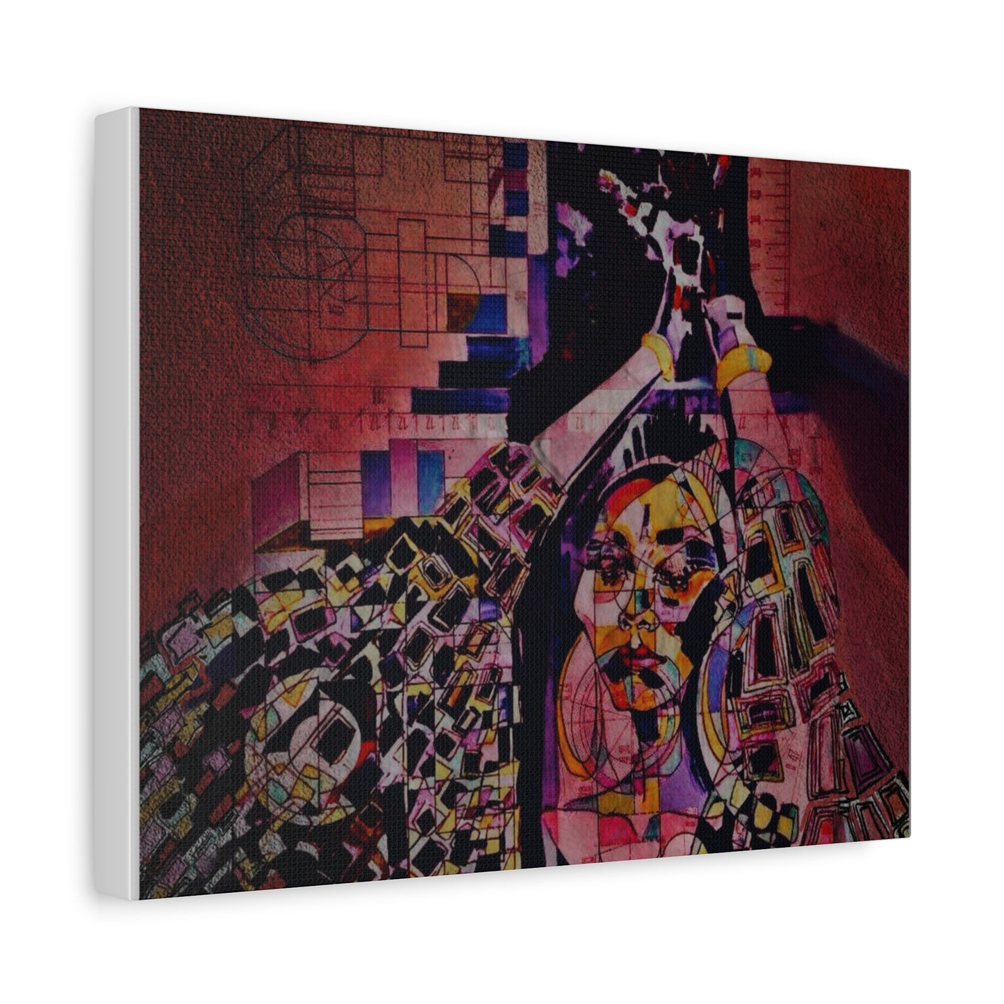 Absolution: Intricate Cubist Abstract Portrait