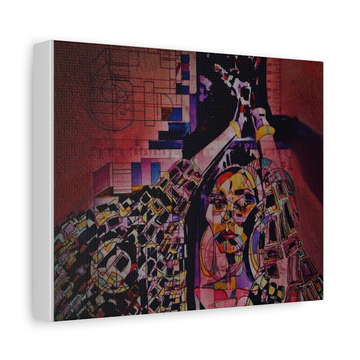 Absolution: Intricate Cubist Abstract Portrait