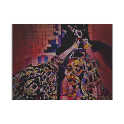 Absolution: Intricate Cubist Abstract Portrait
