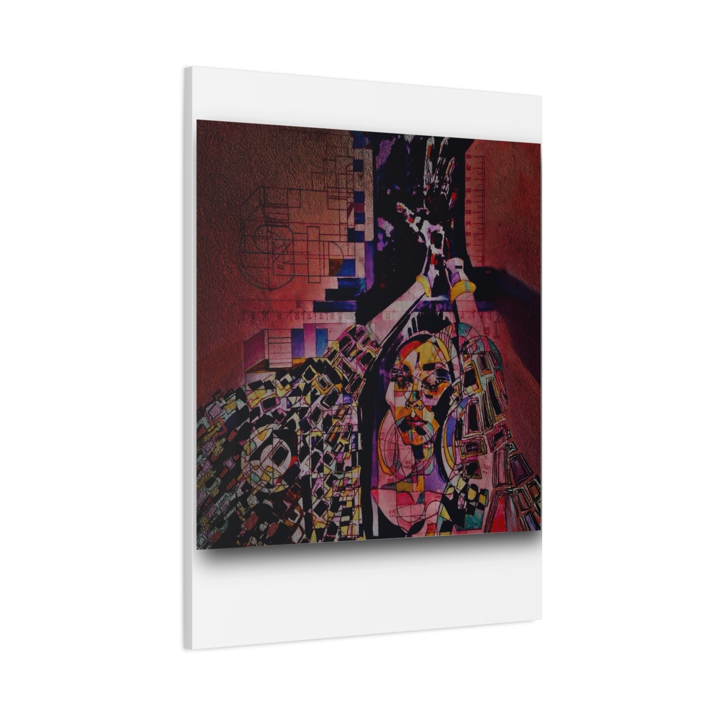 Absolution: Intricate Cubist Abstract Portrait