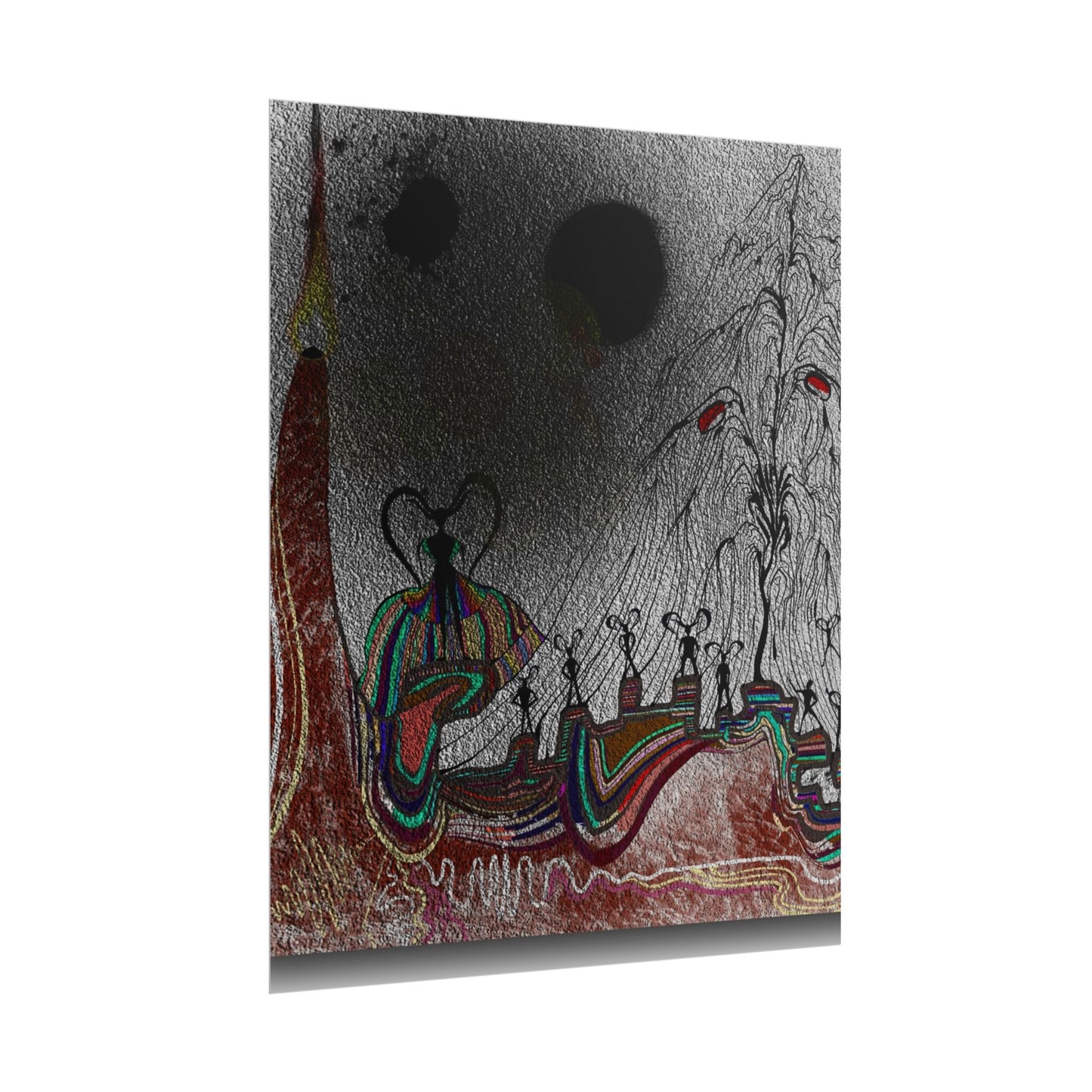 Alien Womb: The Sacrifice Ceremony | Surreal Abstract Sci-Fi Rolled Poster