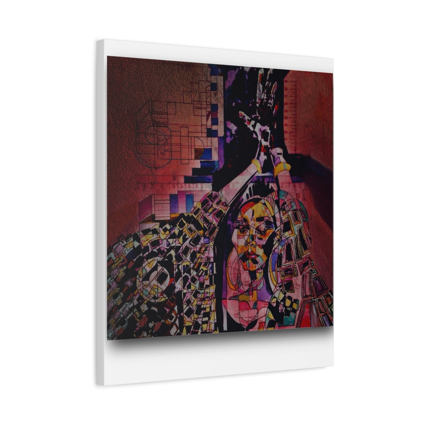 Absolution: Intricate Cubist Abstract Portrait