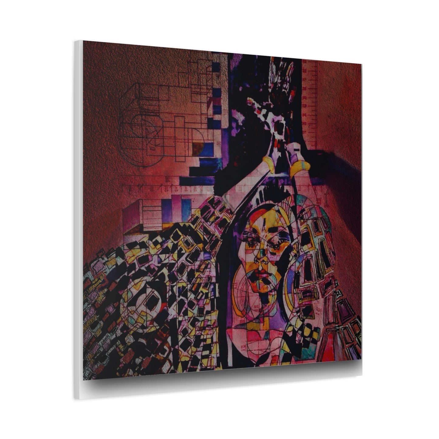 Absolution: Intricate Cubist Abstract Portrait