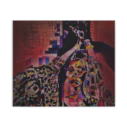 Absolution: Intricate Cubist Abstract Portrait