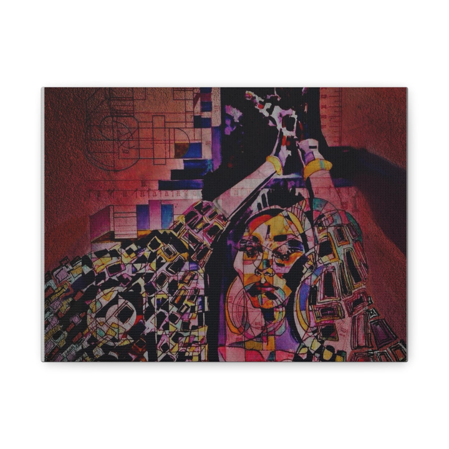 Absolution: Intricate Cubist Abstract Portrait