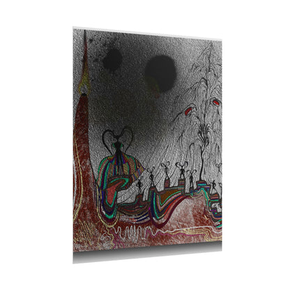 Alien Womb: The Sacrifice Ceremony | Surreal Abstract Sci-Fi Rolled Poster