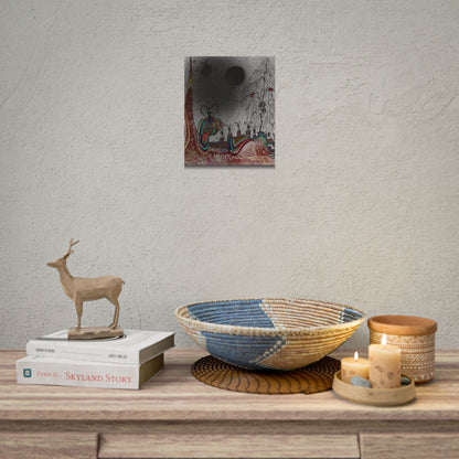 Alien Womb: The Sacrifice Ceremony | Surreal Abstract Sci-Fi Rolled Poster