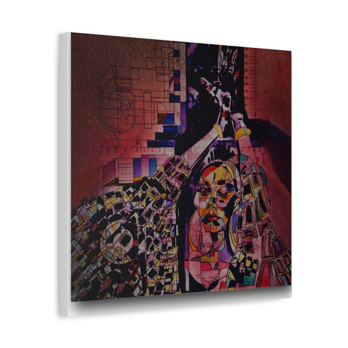 Absolution: Intricate Cubist Abstract Portrait