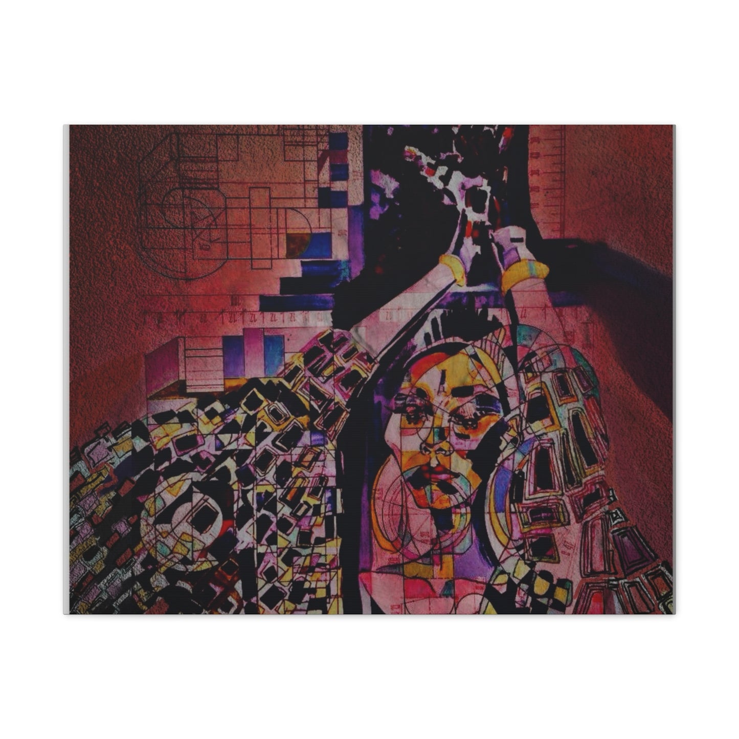 Absolution: Intricate Cubist Abstract Portrait