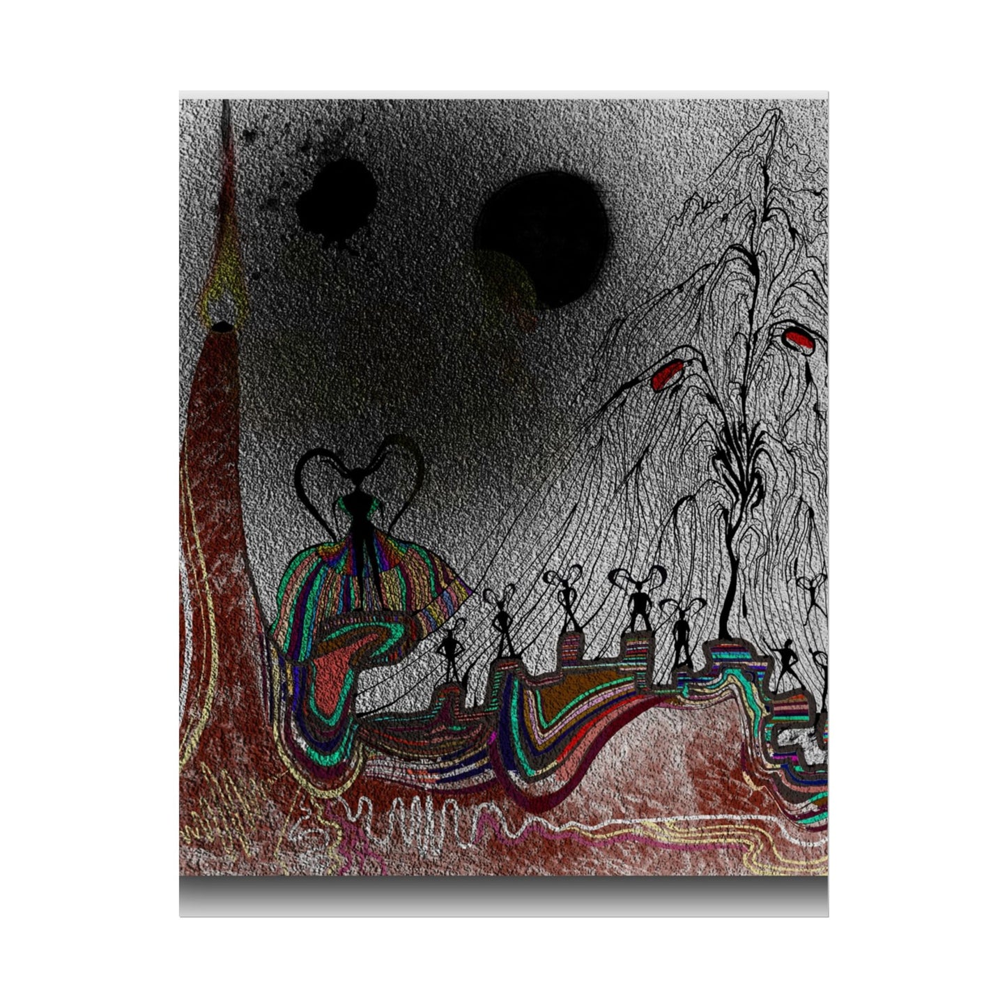 Alien Womb: The Sacrifice Ceremony | Surreal Abstract Sci-Fi Rolled Poster