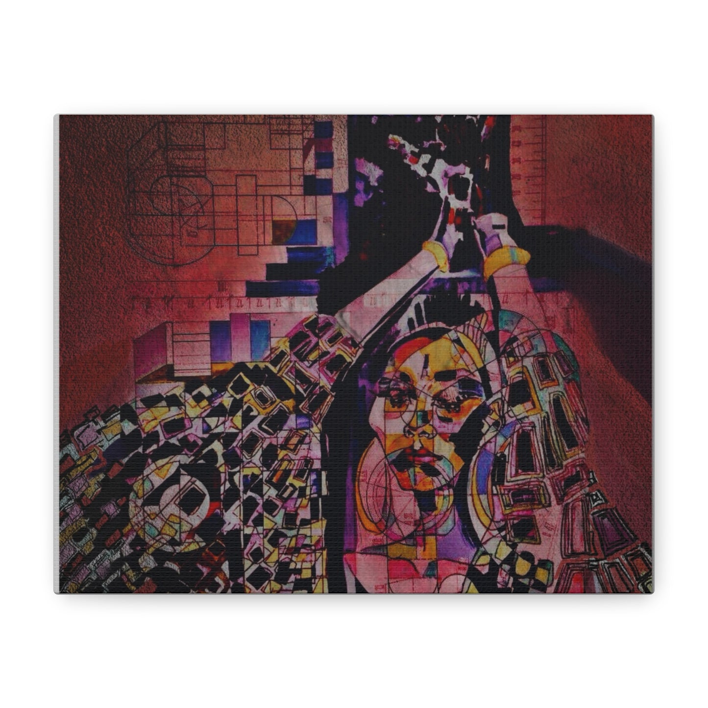 Absolution: Intricate Cubist Abstract Portrait