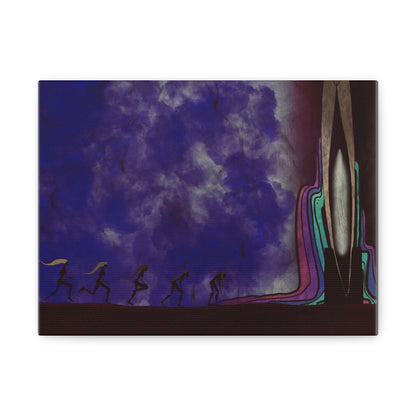 Aging: Evolution of Humanity - Abstract Surreal Matte Canvas Wall Art
