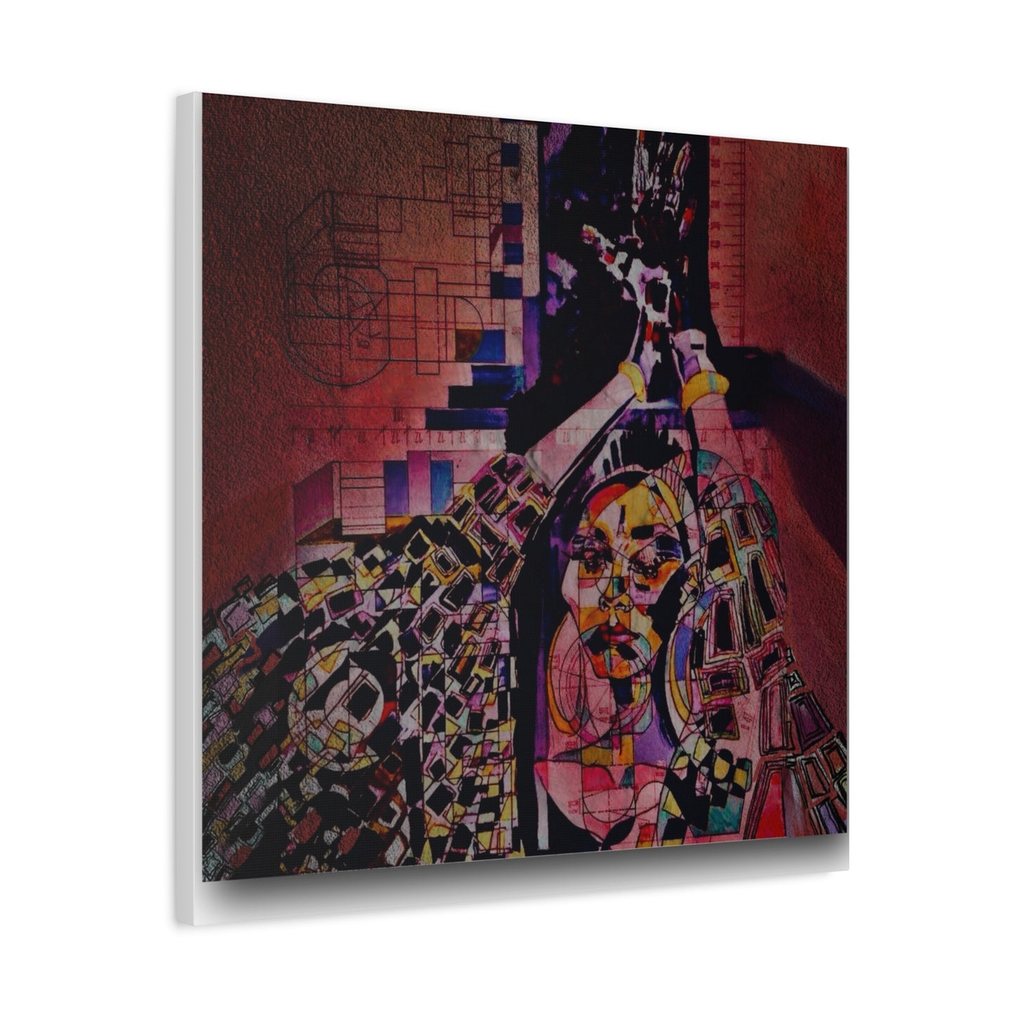 Absolution: Intricate Cubist Abstract Portrait