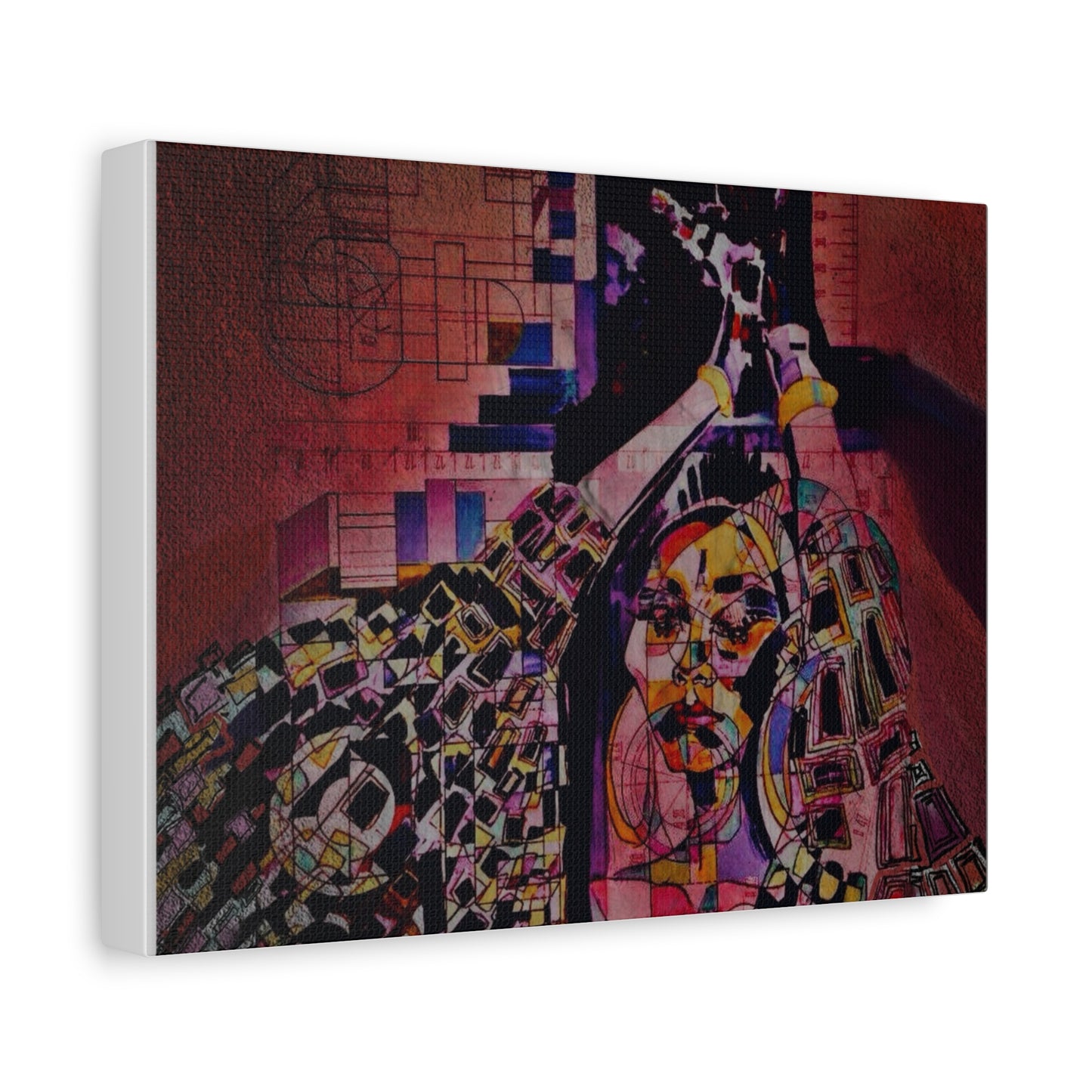 Absolution: Intricate Cubist Abstract Portrait