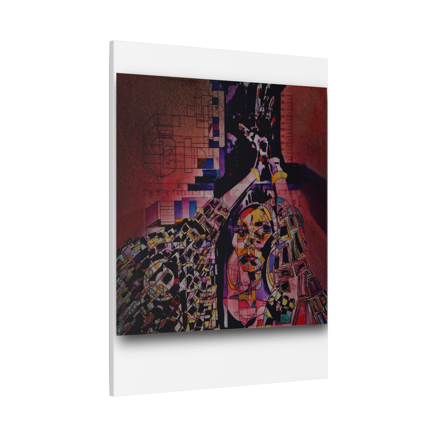 Absolution: Intricate Cubist Abstract Portrait