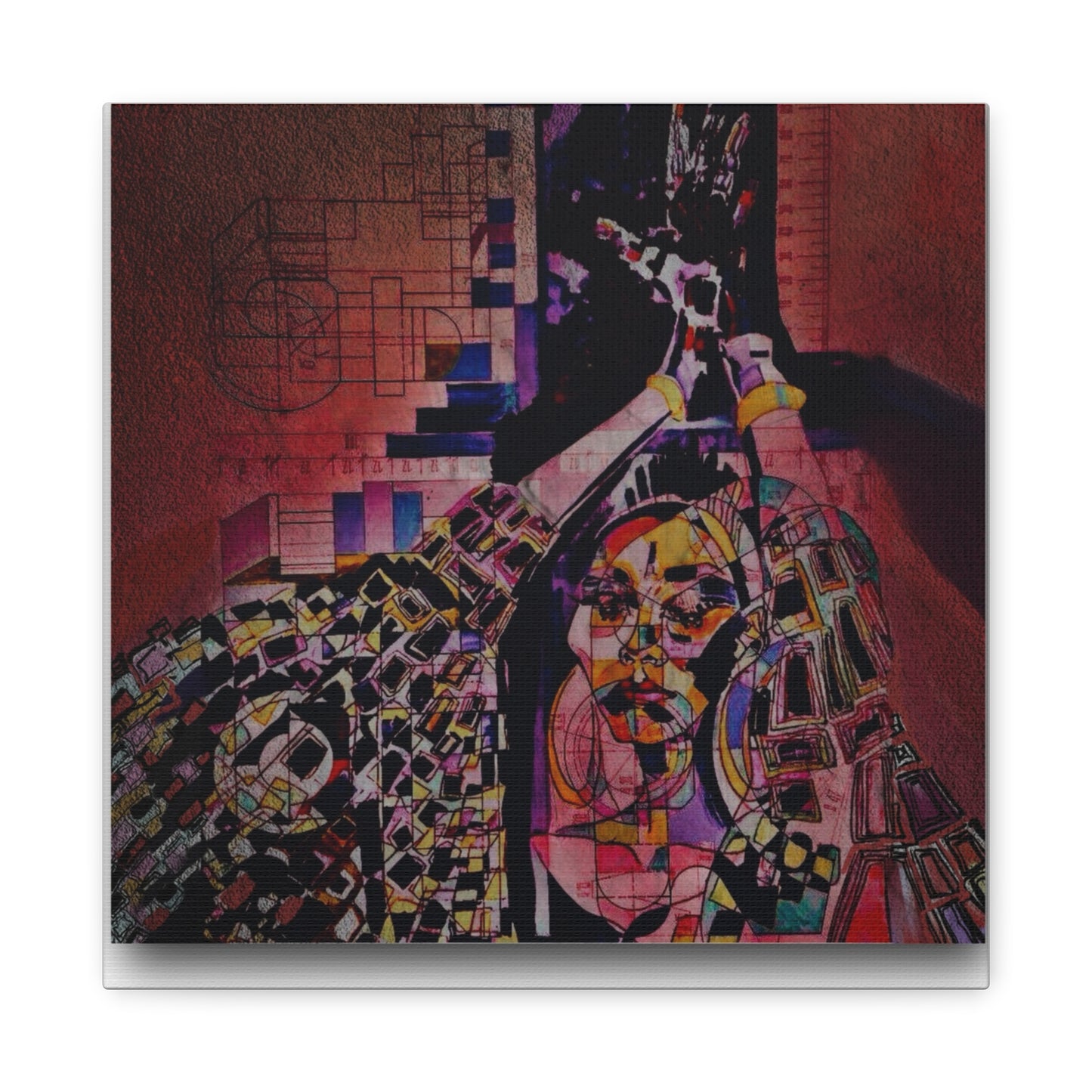Absolution: Intricate Cubist Abstract Portrait