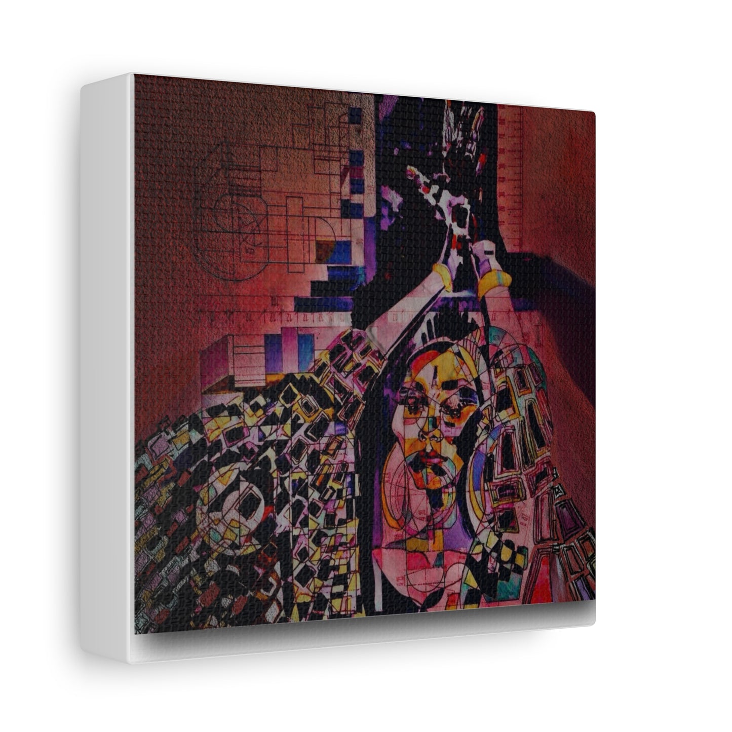 Absolution: Intricate Cubist Abstract Portrait