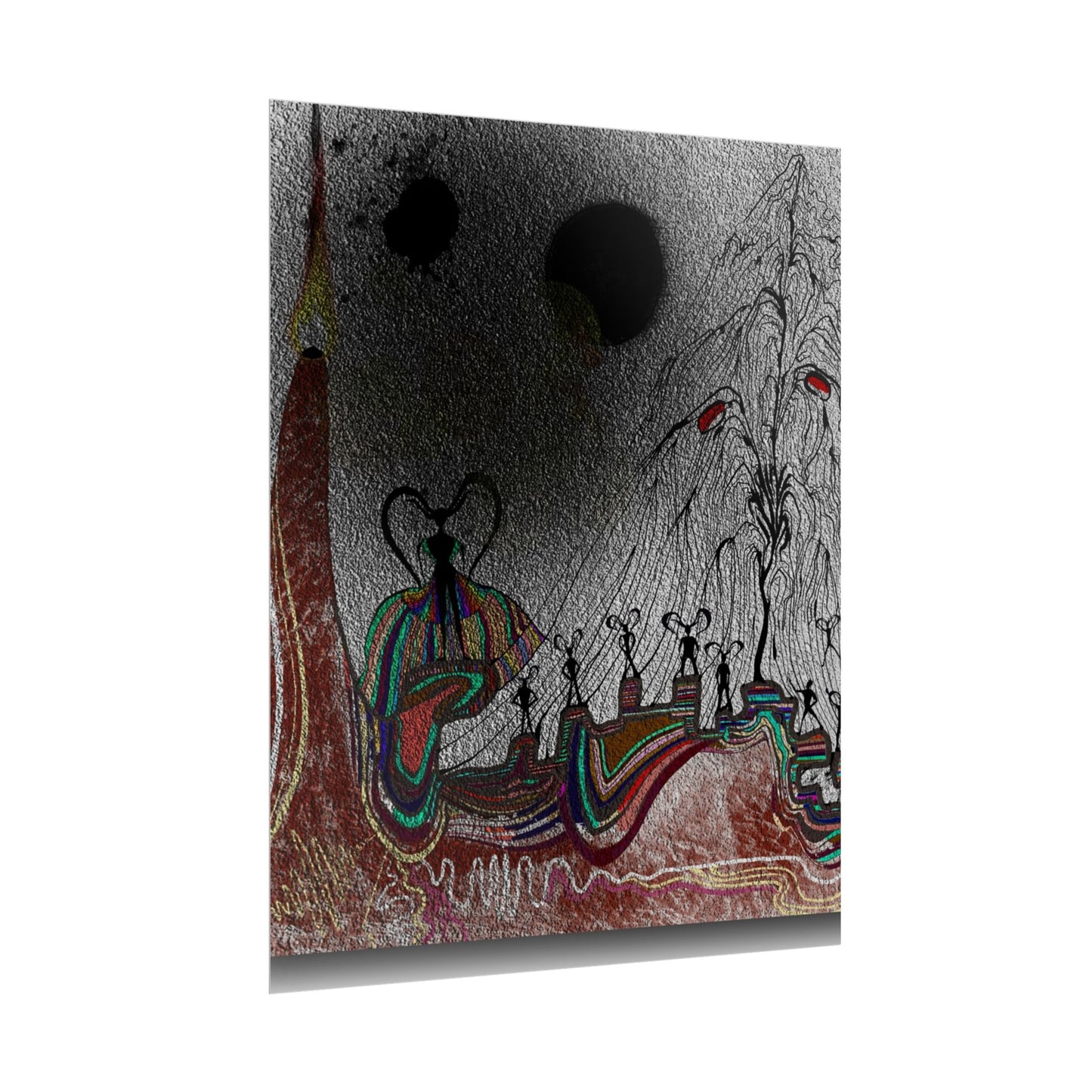 Alien Womb: The Sacrifice Ceremony | Surreal Abstract Sci-Fi Rolled Poster