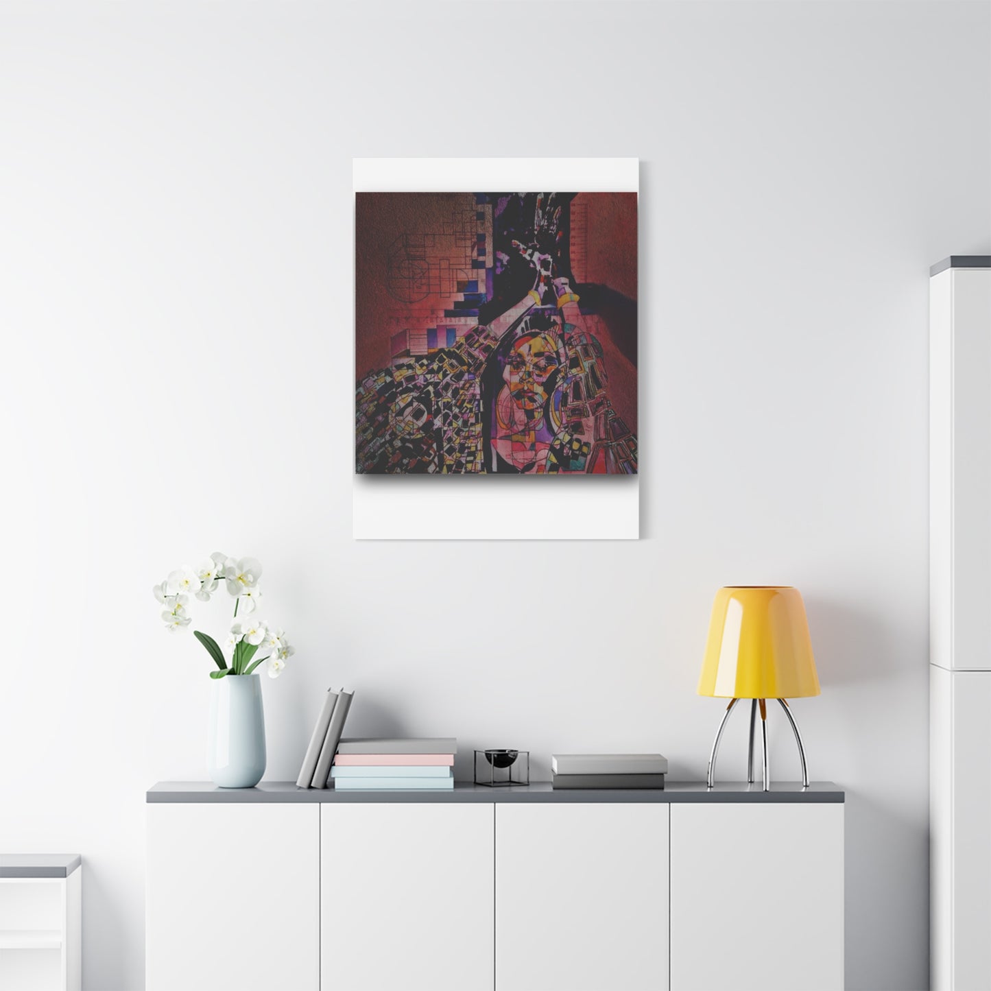 Absolution: Intricate Cubist Abstract Portrait