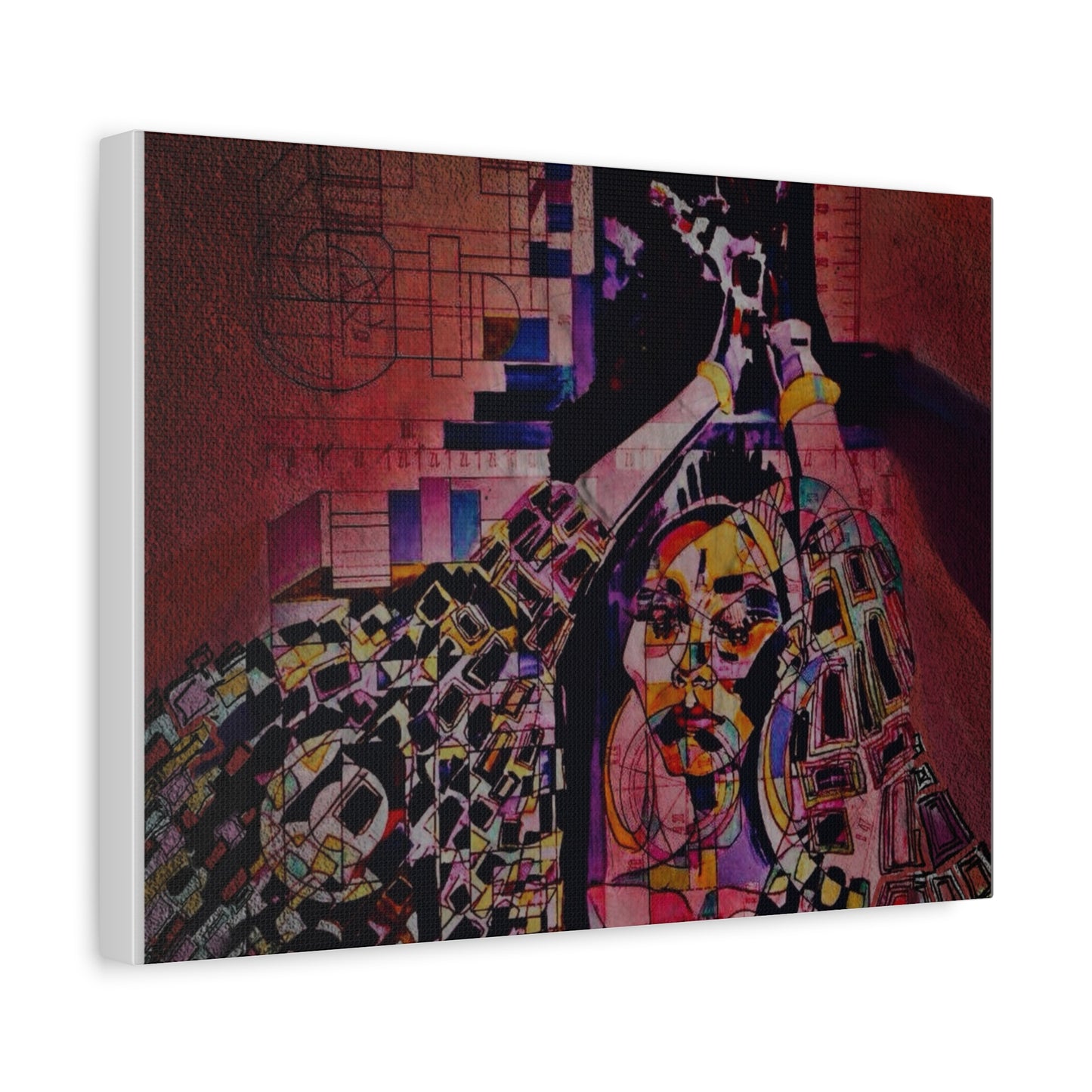 Absolution: Intricate Cubist Abstract Portrait